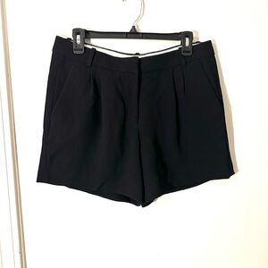 J. Crew Black Lightweight Pleated Women's Shorts size 8